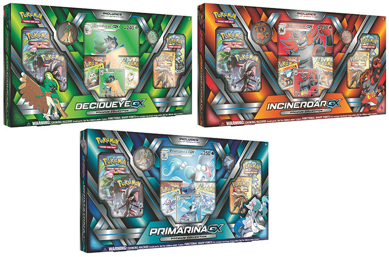 Pokemon GX Premium Collection (Decidueye/Incineroar/Primarina) – The ...