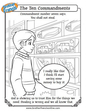 Download Brother Francis Coloring Book - Ep.16: The Ten Commandments | ABCatholic