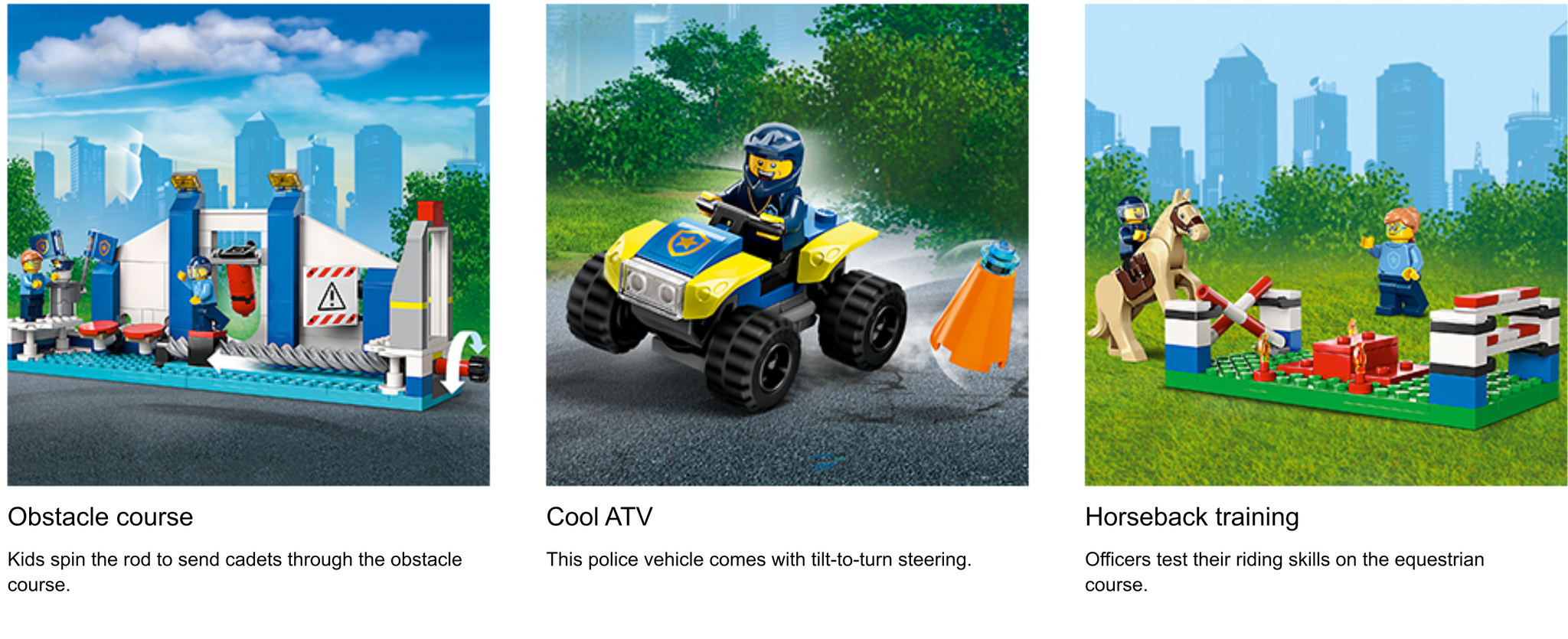 823 - Piece LEGO City Police Training Academy 60372, Station