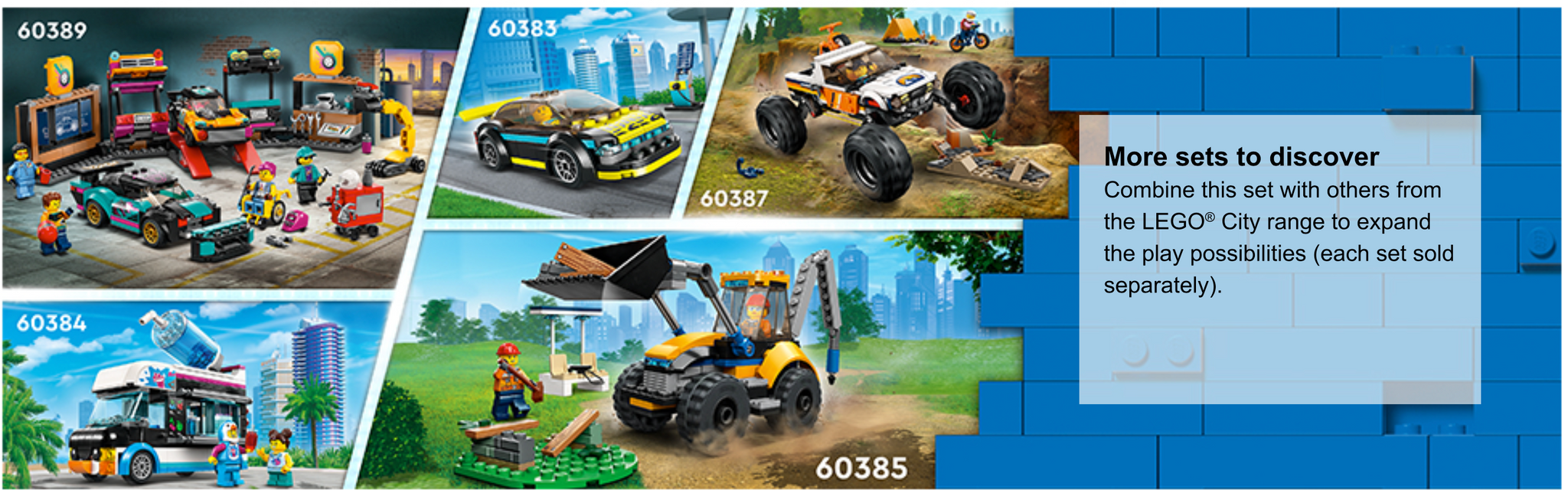 LEGO City Construction Digger 60385 Building Toy - Excavator Model  Featuring Tools and Minifigures, Vehicle Building Set for Fun Creative  Play