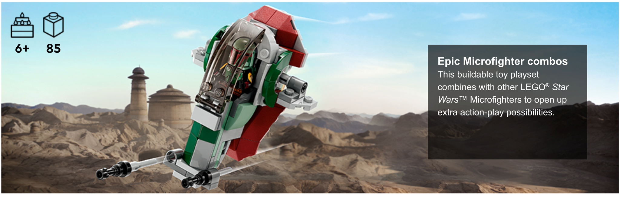 75344 Boba Fett\'s Starship™ Microfighter – Box Of Bricks