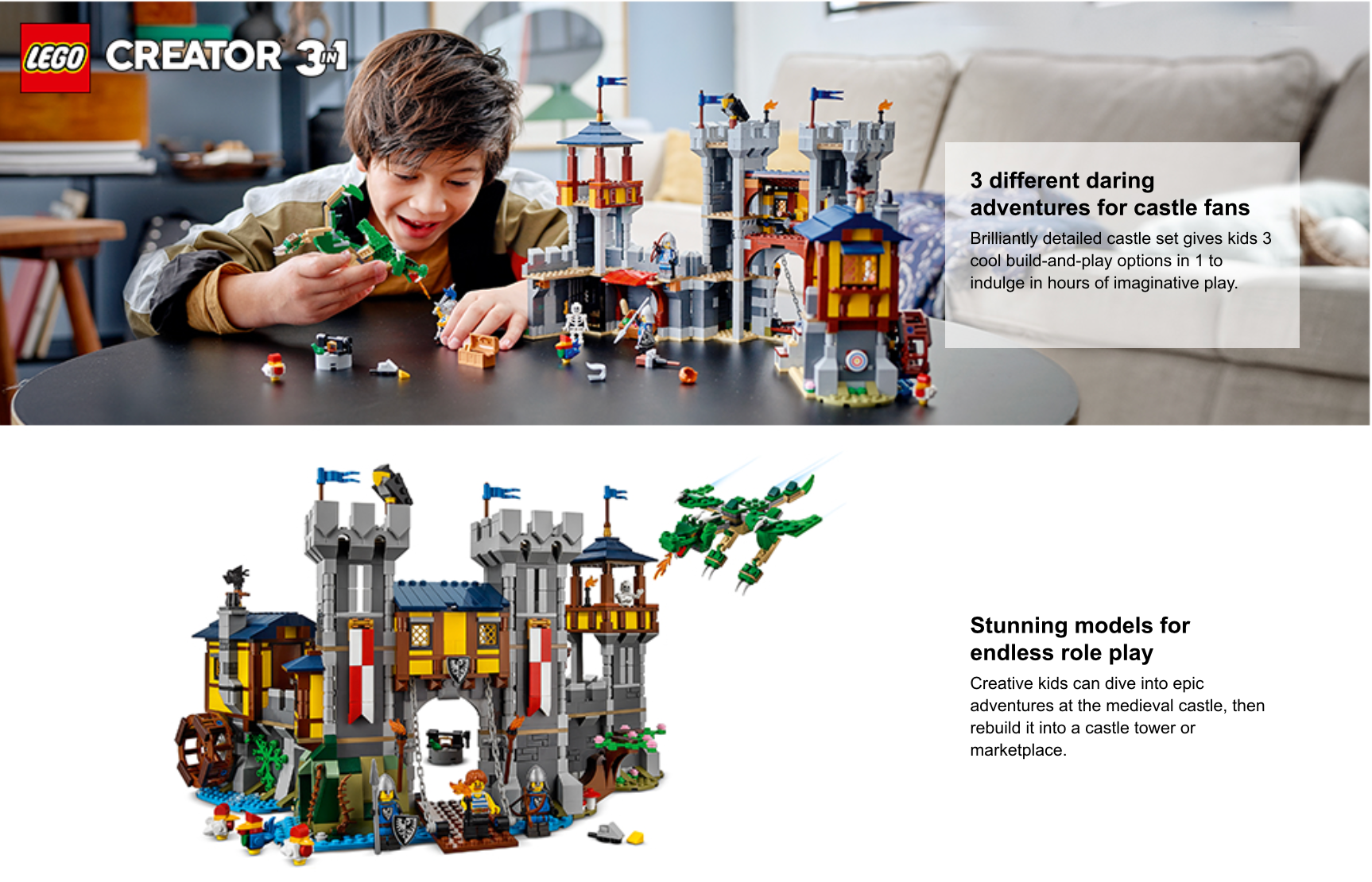 LEGO Creator 3-in-1: Medieval Castle - Imagine That Toys