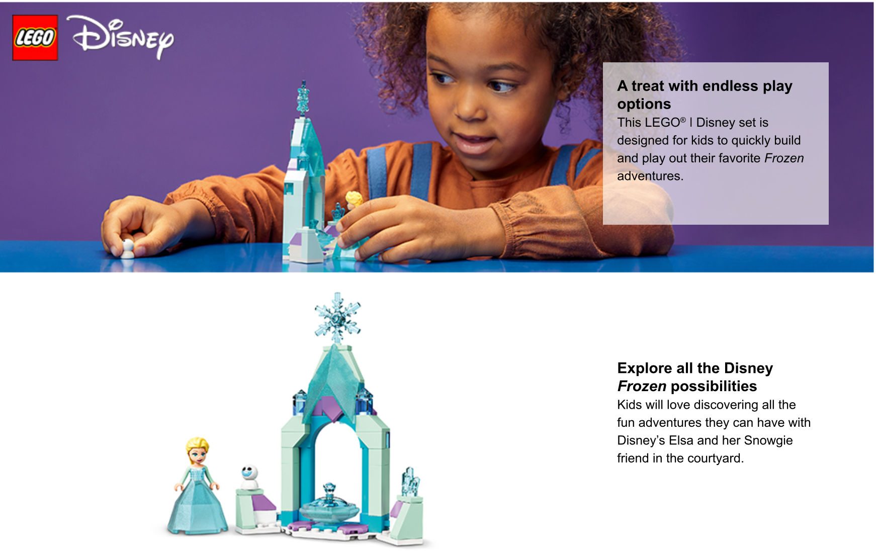 43199 Elsa's Castle Courtyard – Box Of Bricks