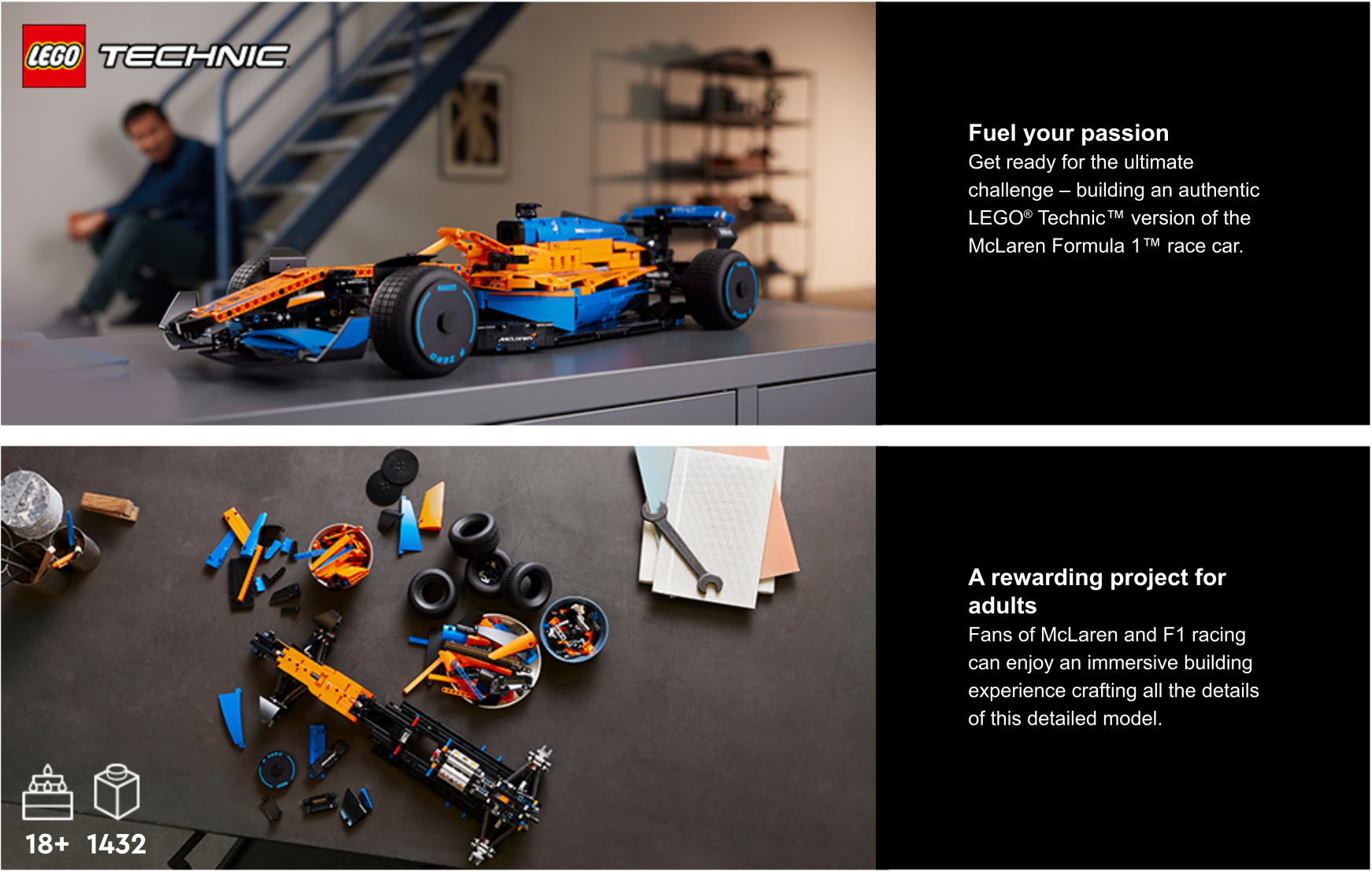 This new Lego Technic set is our first look at the 2022 McLaren F1 car