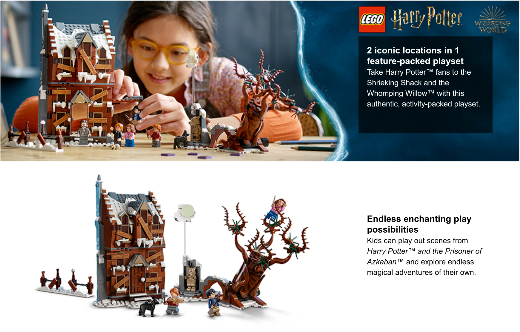 LEGO Harry Potter The Shrieking Shack & Whomping Willow 76407 2 in