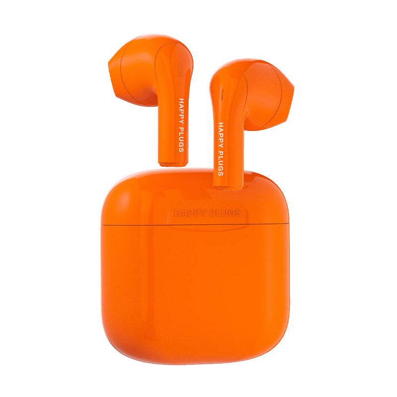 orange earbuds