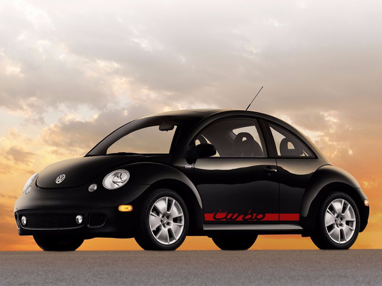 Volkswagen New Beetle 1998 2011 Turbo Lettering Side Graphics Decal My Cars Look 