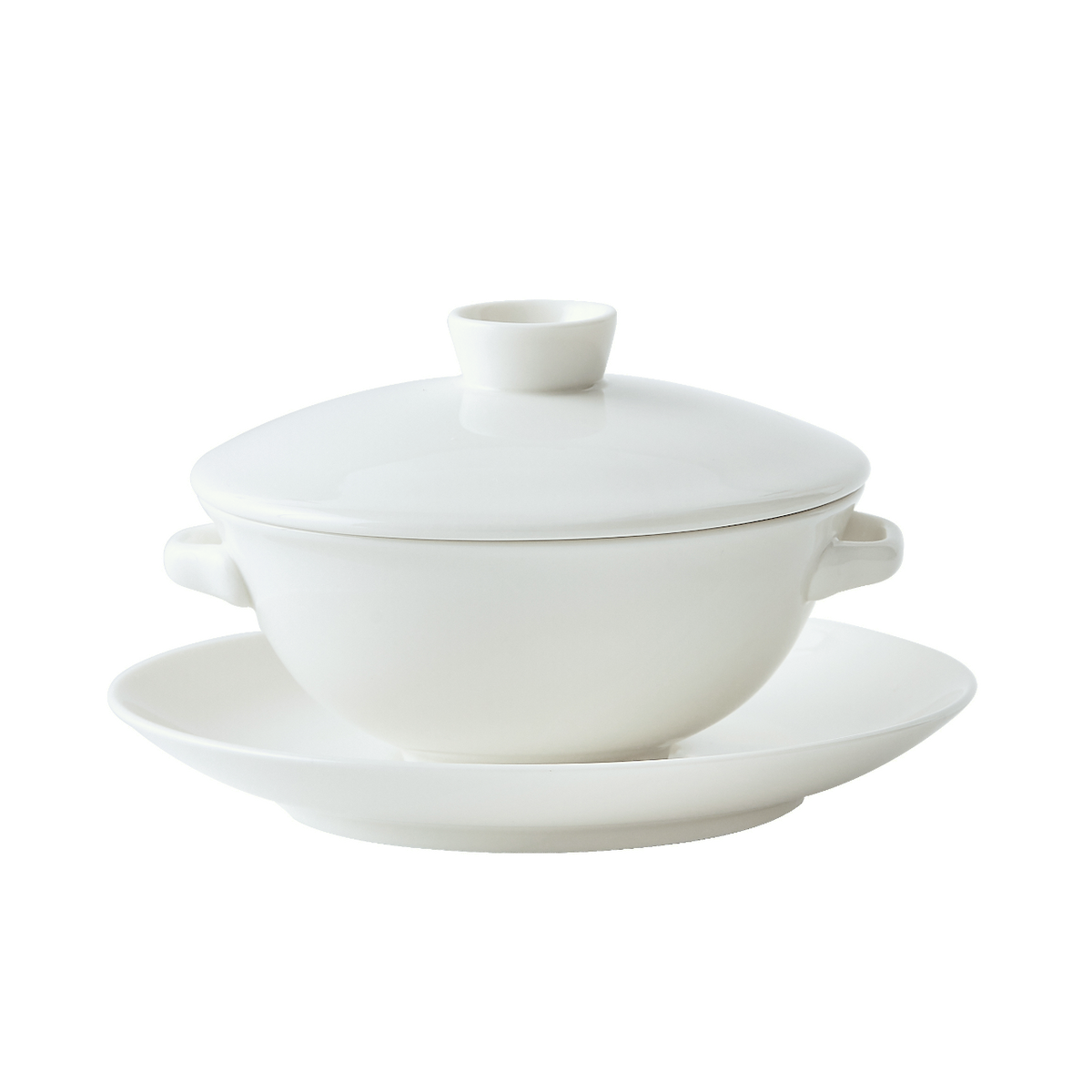 Whiteware Soup Cup with Lid - Luzerne – Luzerne Singapore