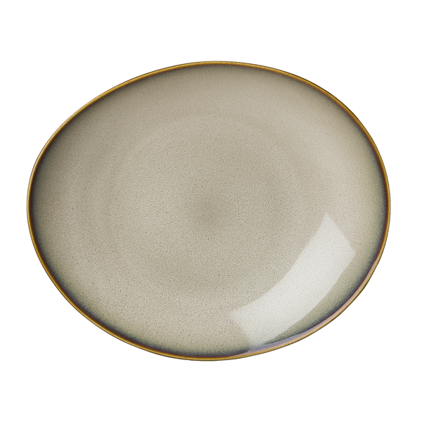 Rustic Oval Coupe Plate - Luzerne