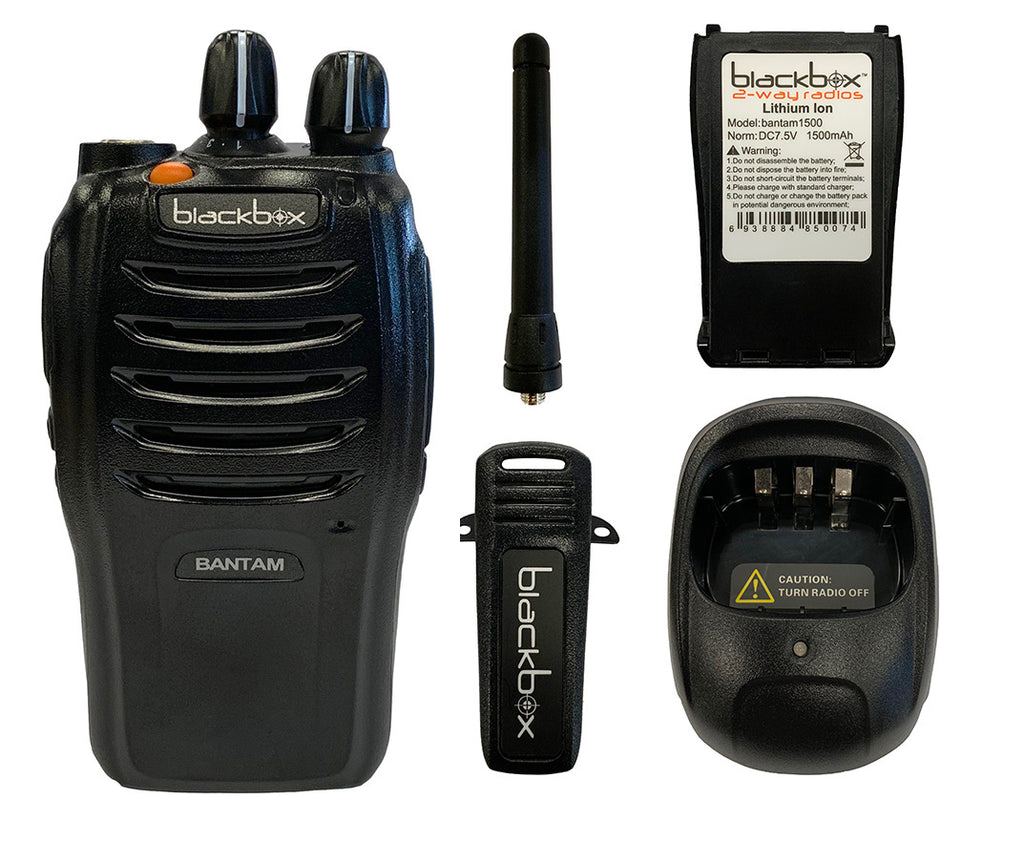 Klein Electronics BANTAM-UHF 2-Way Radio with Kenwood Connector Jack; Compact, Rugged, Full Power Radio; 16 Channels; watts watts RF power; Scanni - 1
