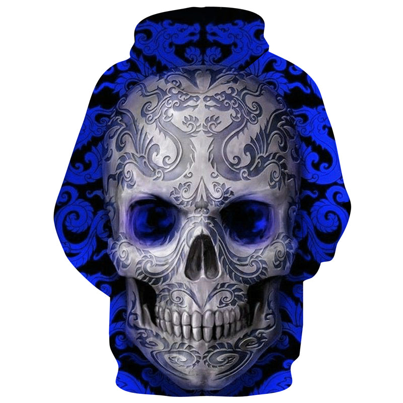 3d skull sweatshirt