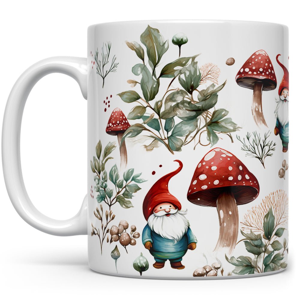 Gnome with Mushrooms Mug