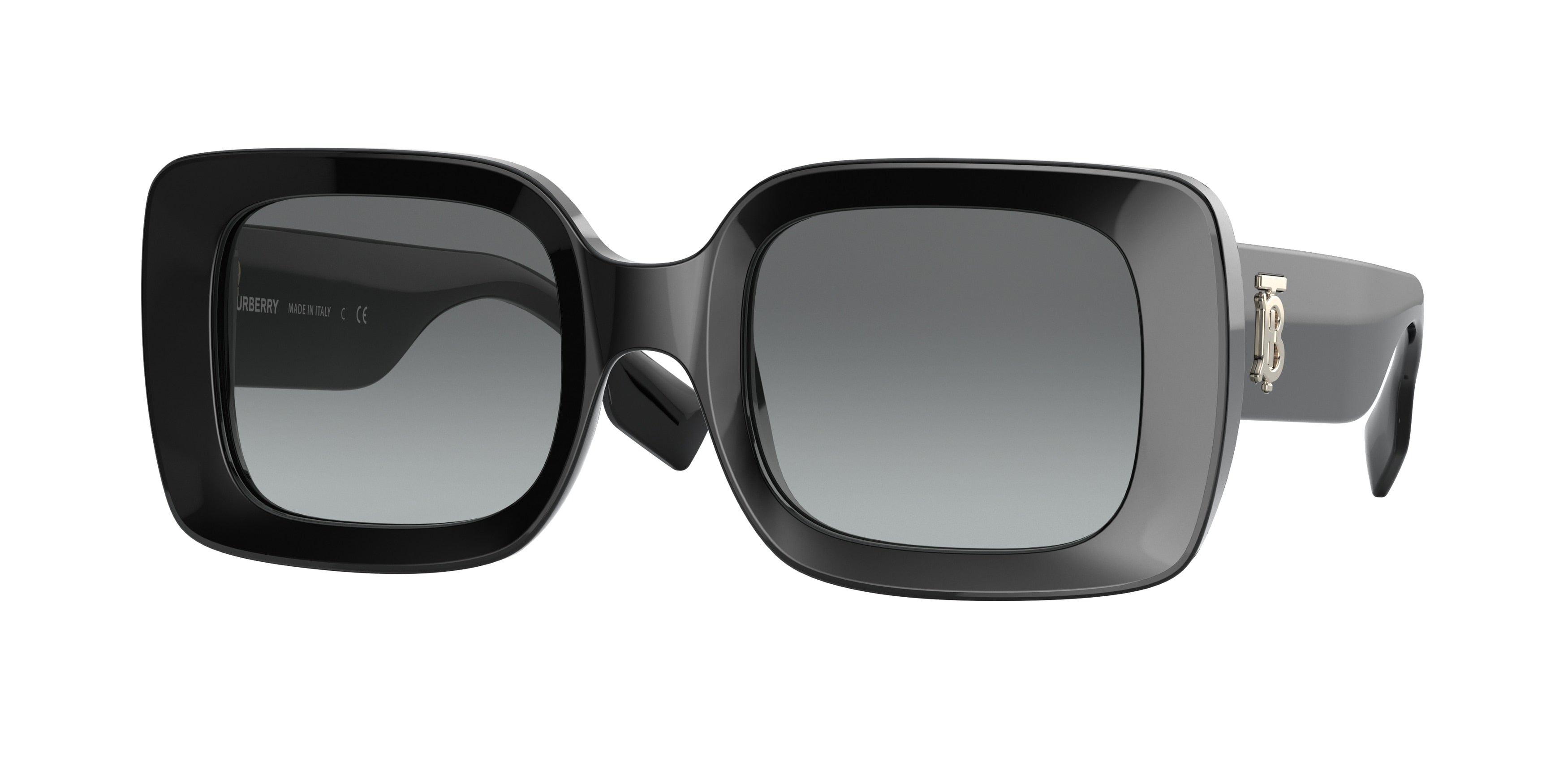 Burberry Knight BE4358 Sunglasses (Black/Grey - Square - Men)