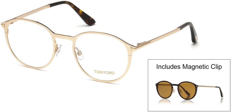 Tom Ford FT5476 Round Eyeglasses For Men