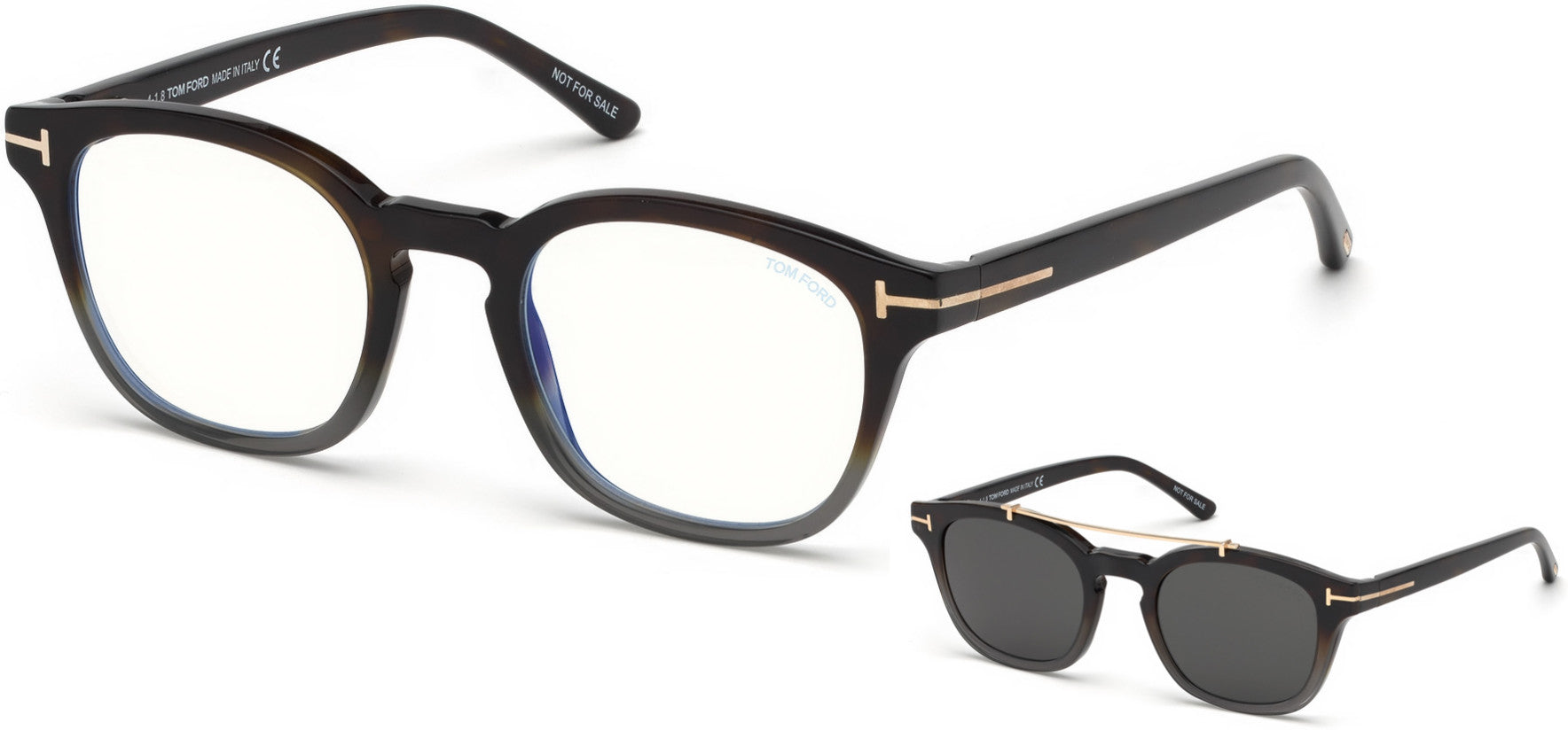Tom Ford FT5532-B Geometric Eyeglasses For Men