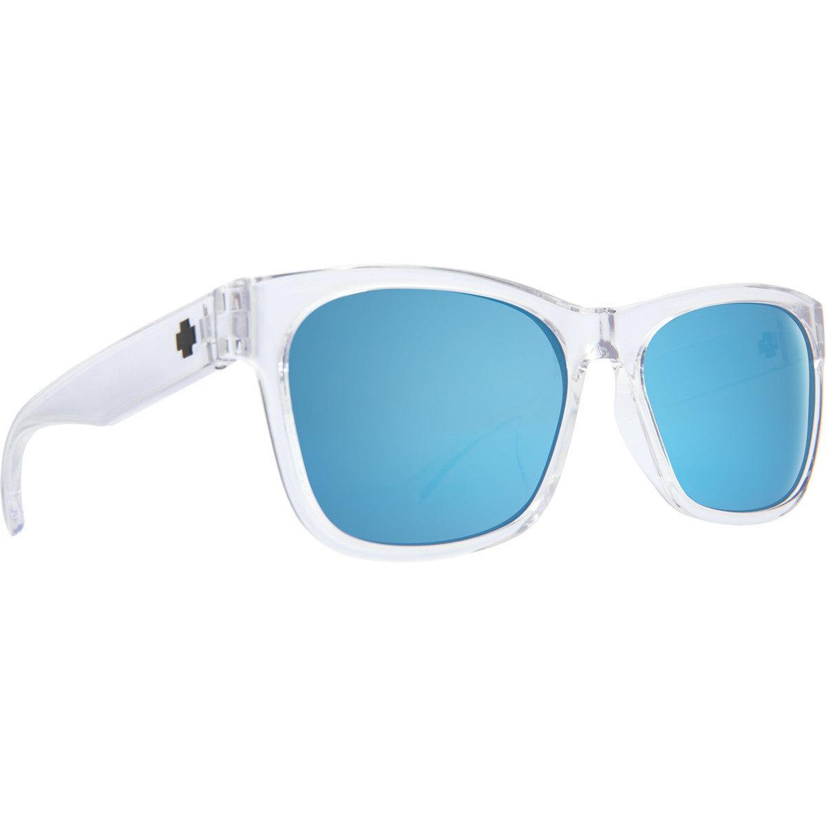 Spy Helm Tech Sunglasses - Matte Vintage White - Happy Gray Green