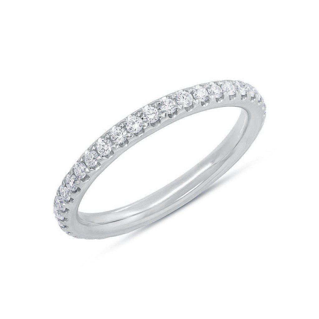 14KT White Gold Diamond Luxe Eternity Stacking Ring