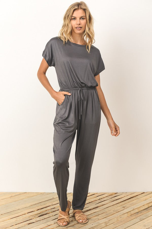 grey colour jumpsuit
