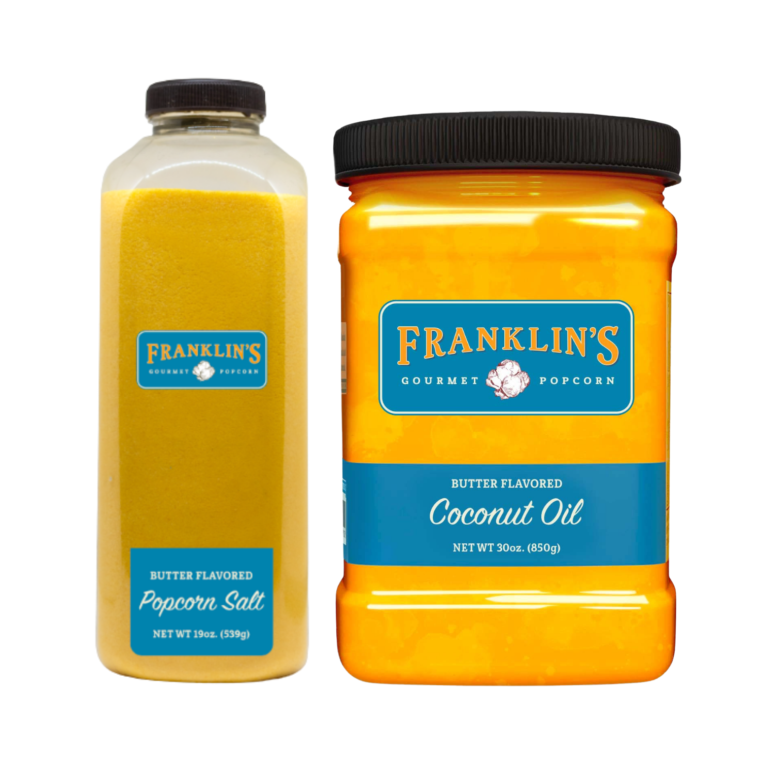 Double Feature - Oil and Salt Bundle - Franklins Gourmet Popcorn product image