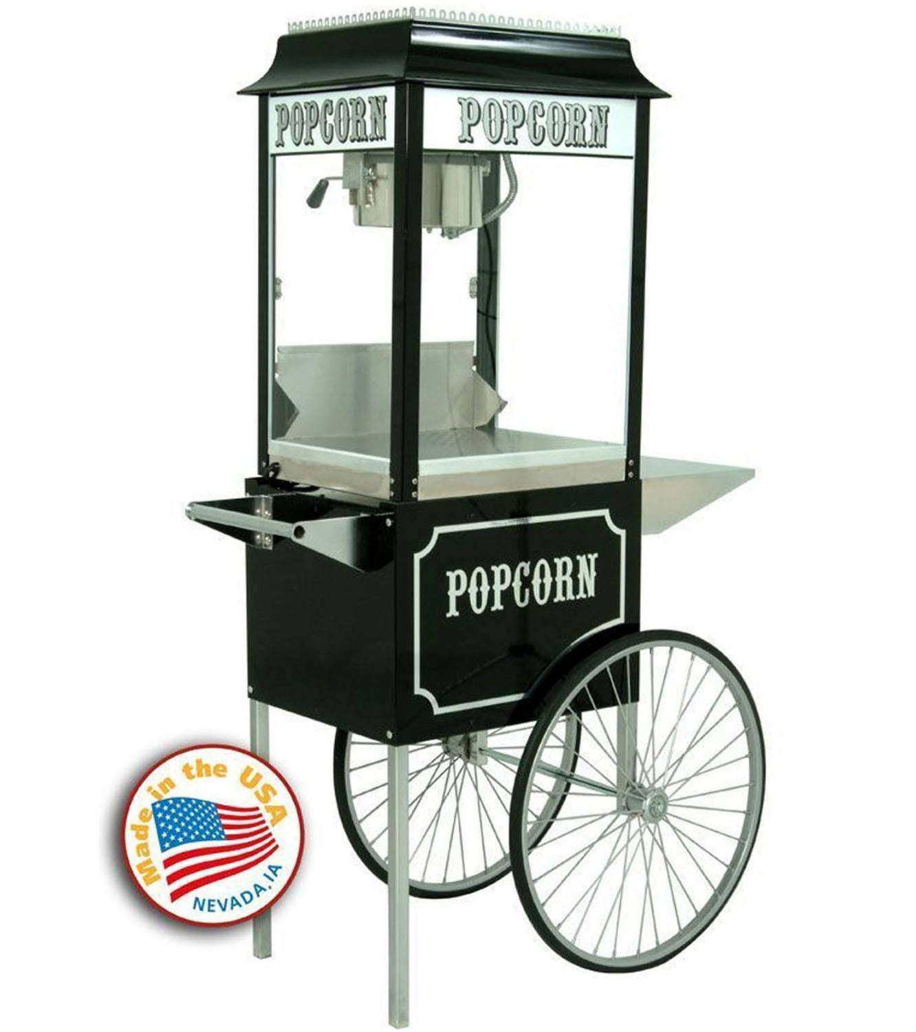 black popcorn maker