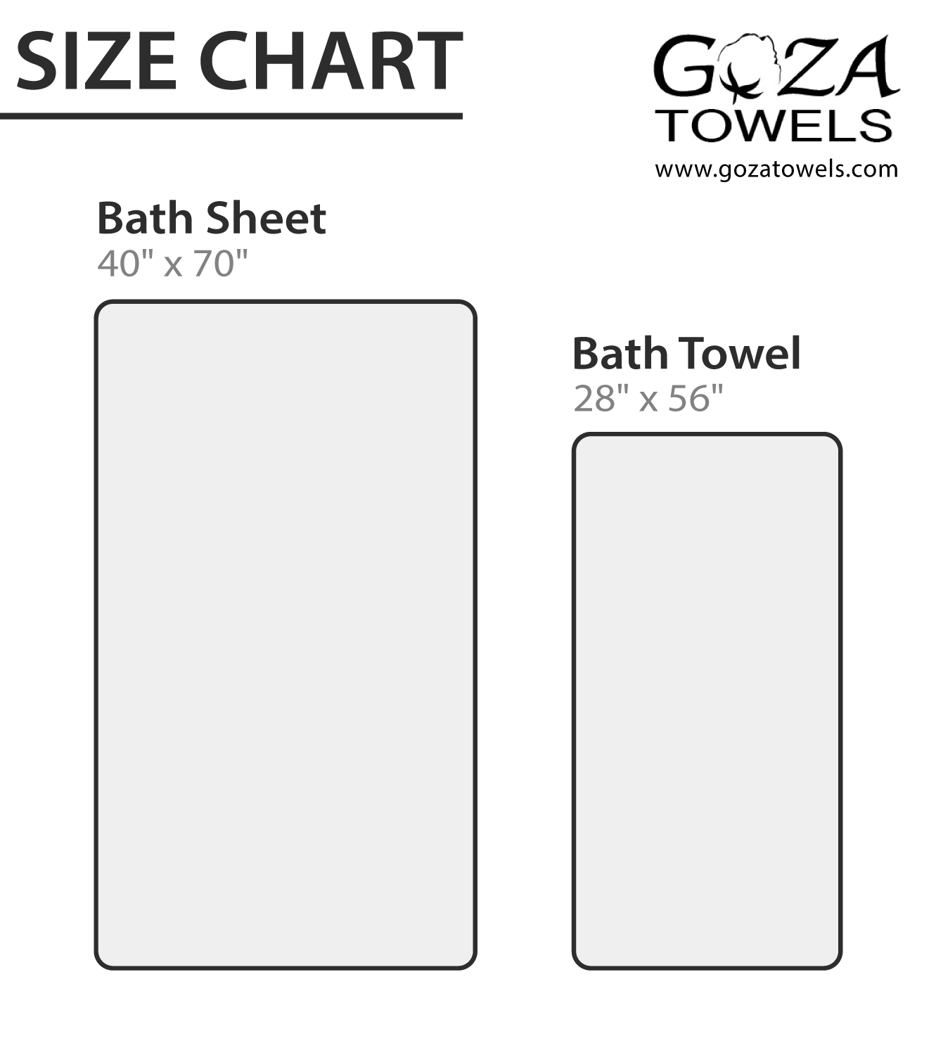 bath towel size in cm