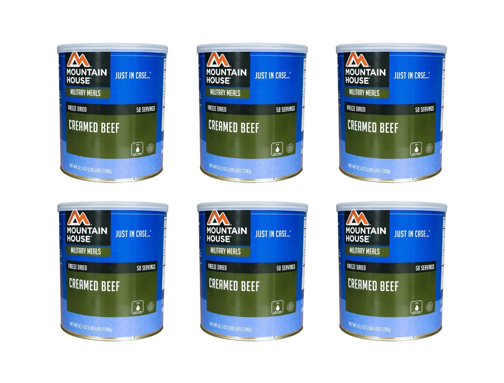 Image of Mountain house Military Creamed Beef #10 Can- 6 cans
