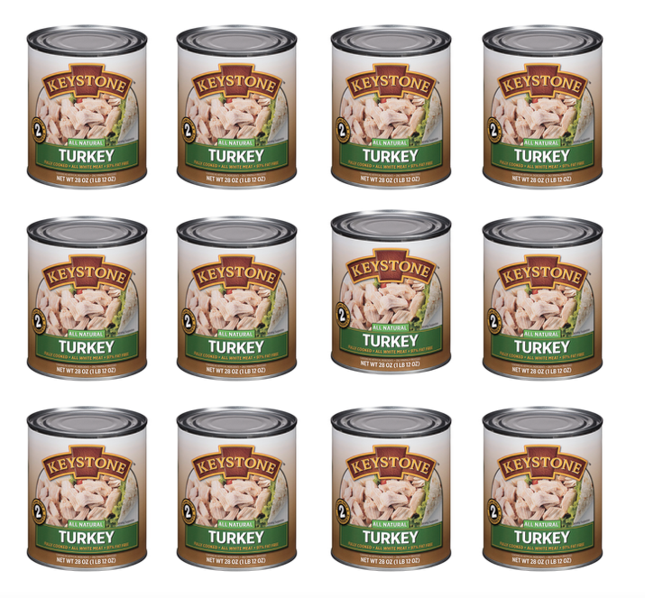 Image of Keystone Meats All Natural Canned Turkey, 28 Ounce- 12 cans