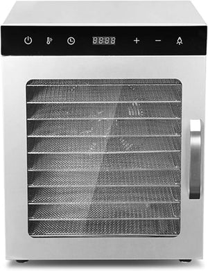Mountain Essentials 10 Trays Food Dehydrator Machine 800W Digital Timer with Recipe Book - Safecastle