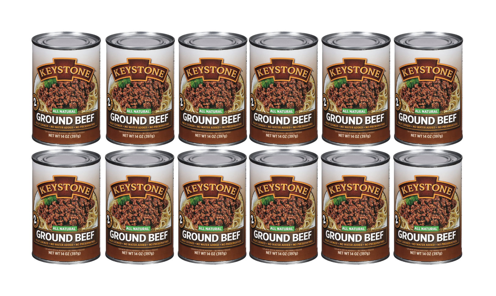 Image of Keystone Meats All Natural Canned Beef, Ground, 14 Ounce