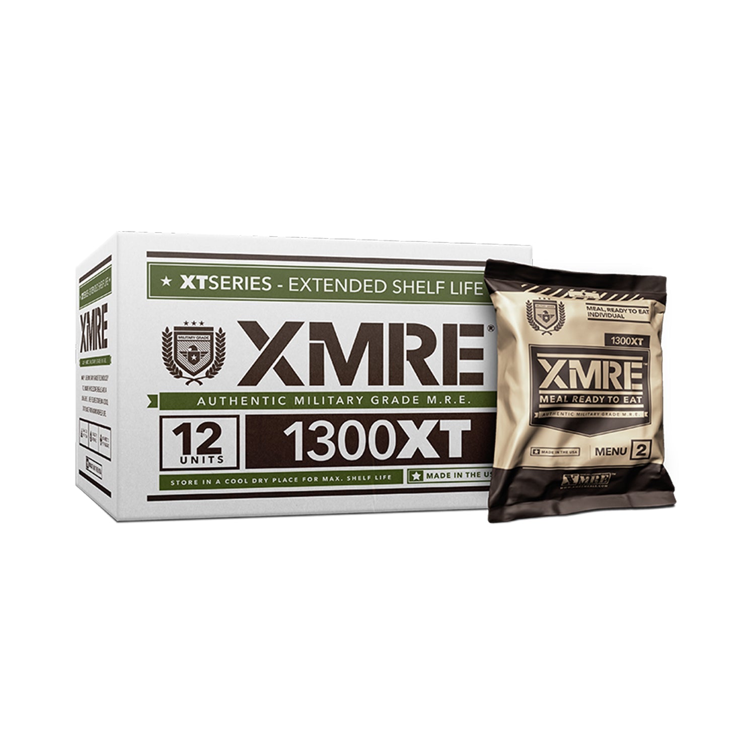 Image of XMRE 1300XT – Case of 12 FRH– 6 Menus |  Emergency Food Supply