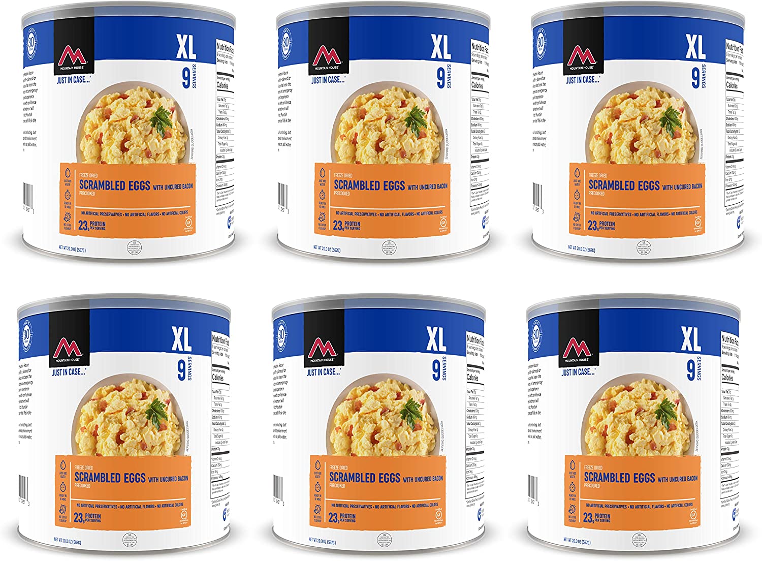 Image of Mountain House Scrambled Eggs with Bacon #10 Can - 6 cans