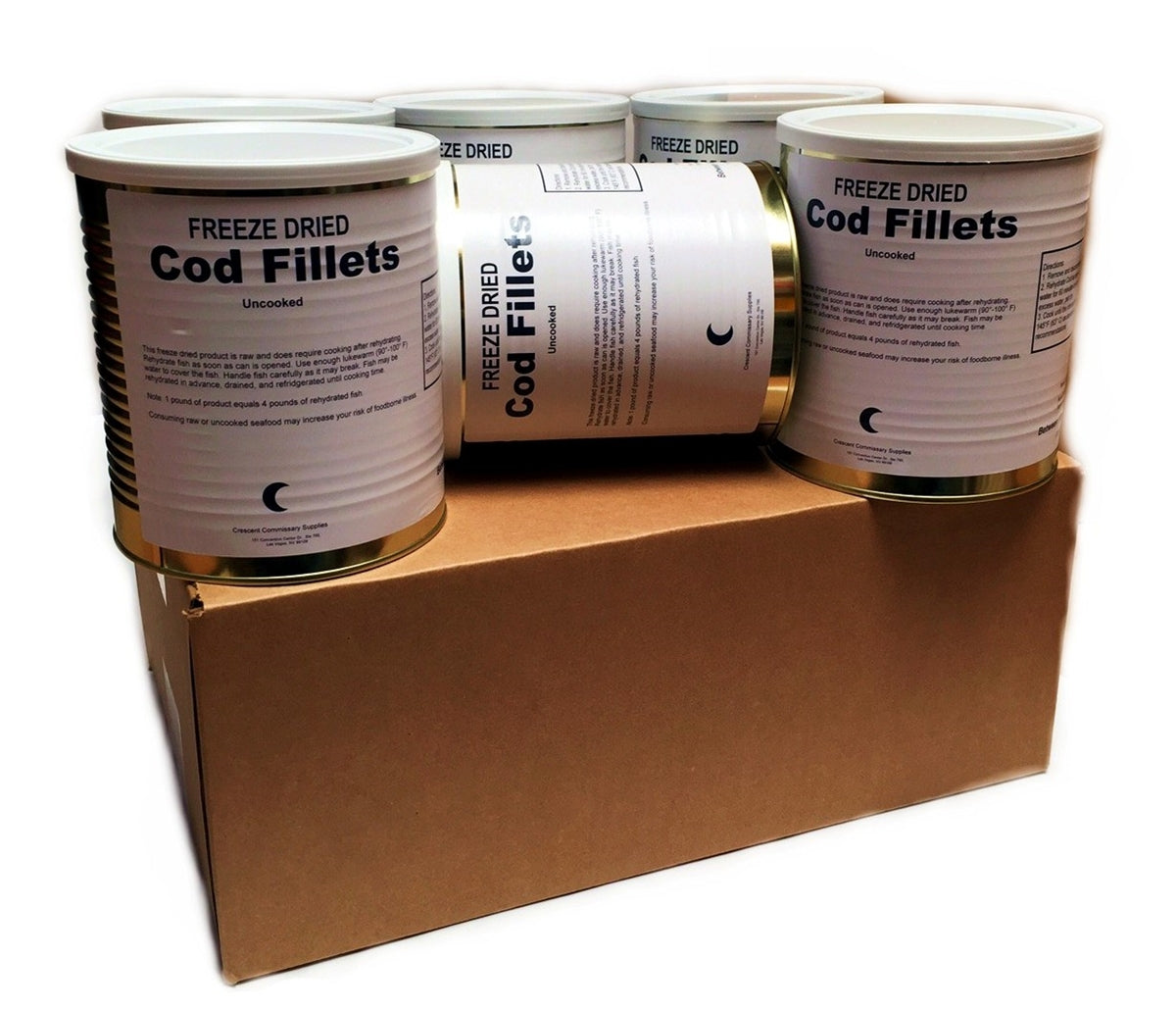 Image of Military Surplus Cod Fillets Dehydrated Canned Meat Size #10 can