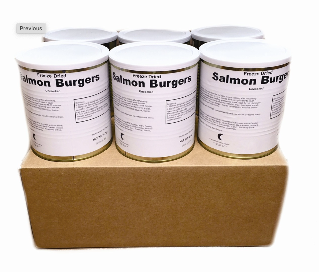 Image of Military Surplus Freeze Dried Salmon Burgers