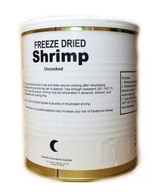 Image of Military Surplus- Freeze Dried Uncooked Peeled Shrimp
