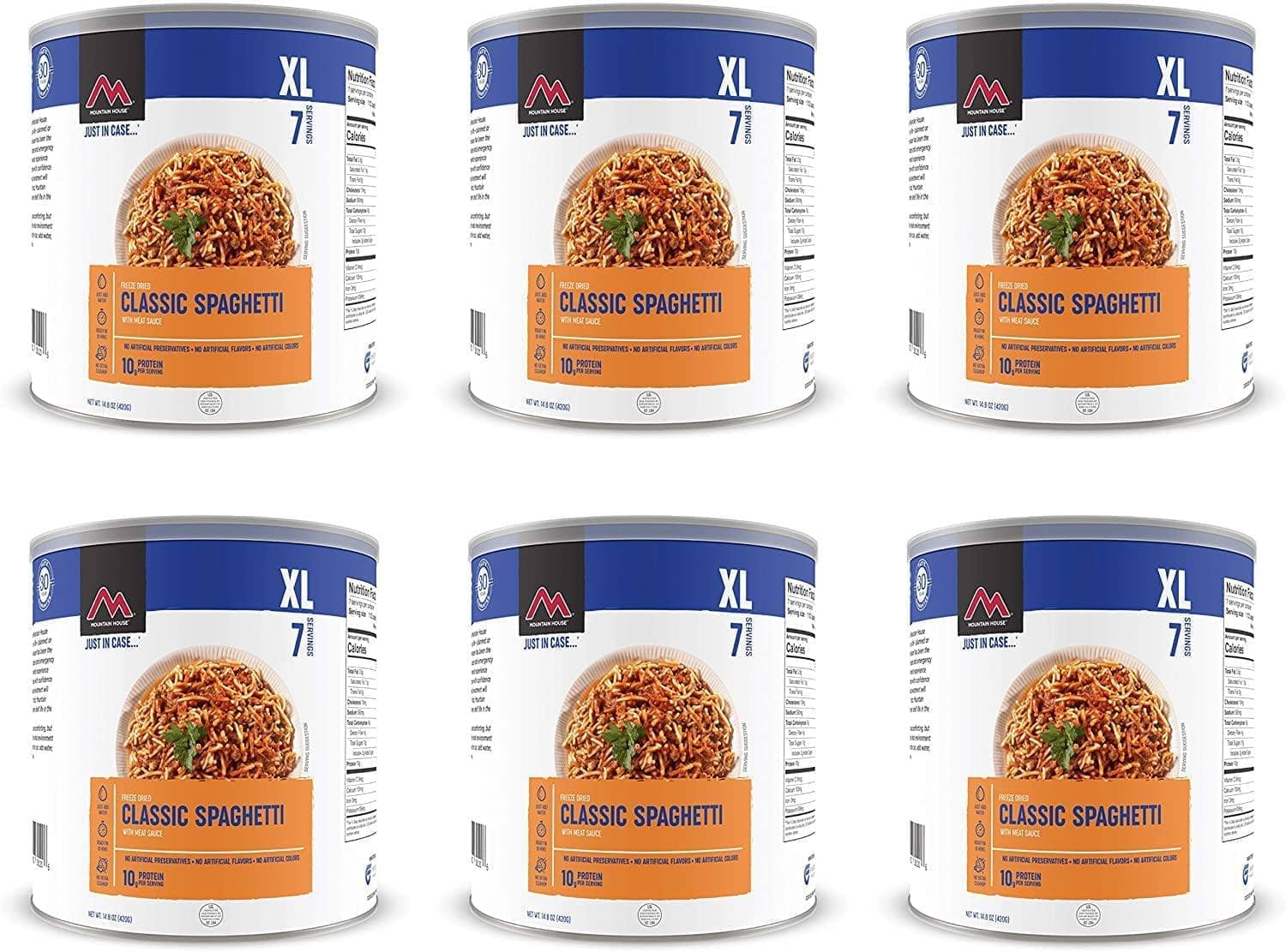 Image of Mountain House Spaghetti with Meat Sauce #10 Can Freeze Dried Food -Case