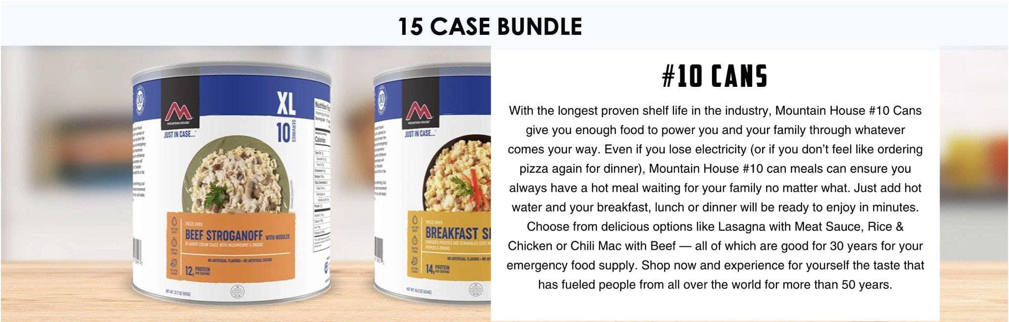 Image of 15 Case Package - Mountain House Cans