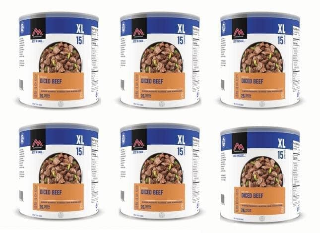 Image of Mountain House Diced Beef #10 Can - Freeze Dried Survival & Emergency Food