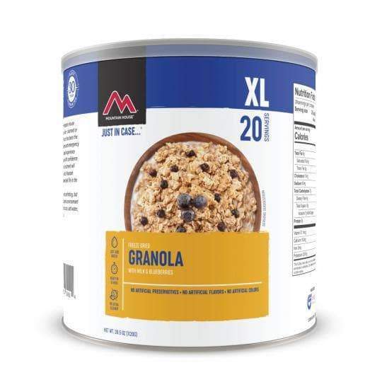 Image of Mountain House Granola w/ Milk & Blueberries #10 Can Freeze Dried Food Single can