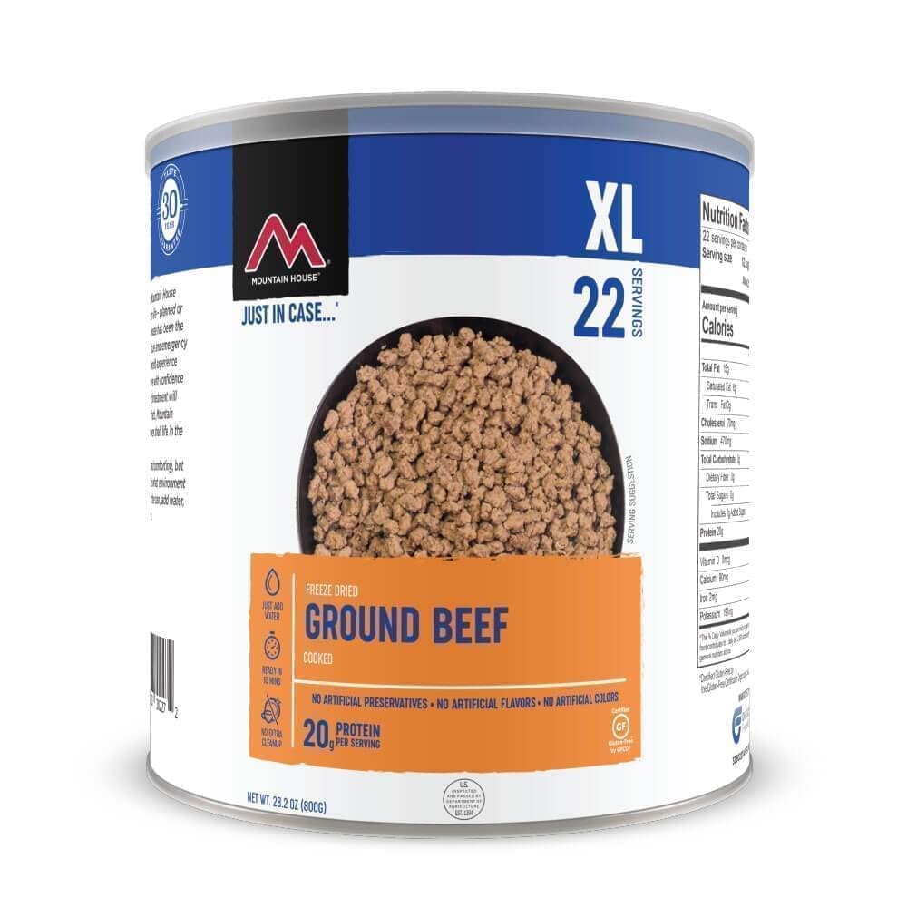 Image of Mountain House Ground Beef #10 Can Freeze Dried Food- Single can