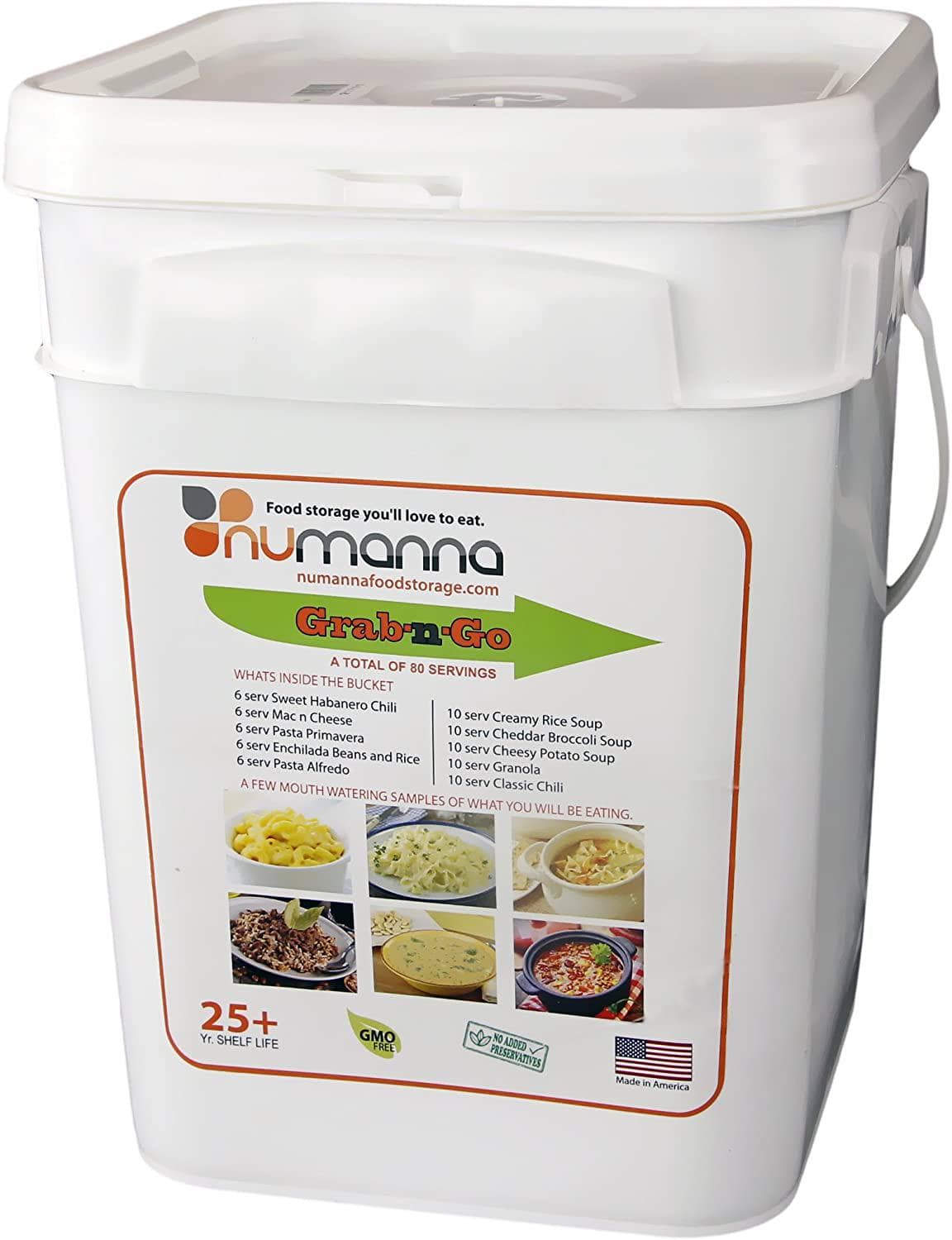 Image of Grab n Go Meals - Numanna Food Bucket, 80 Serving Meals