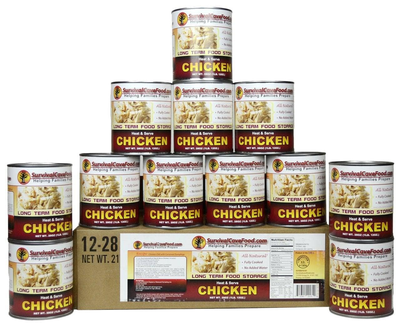 survival-food-freeze-dried-food-survival-cave-food-scfck-canned-chicken-12-cans-1-case-28642141667410 image