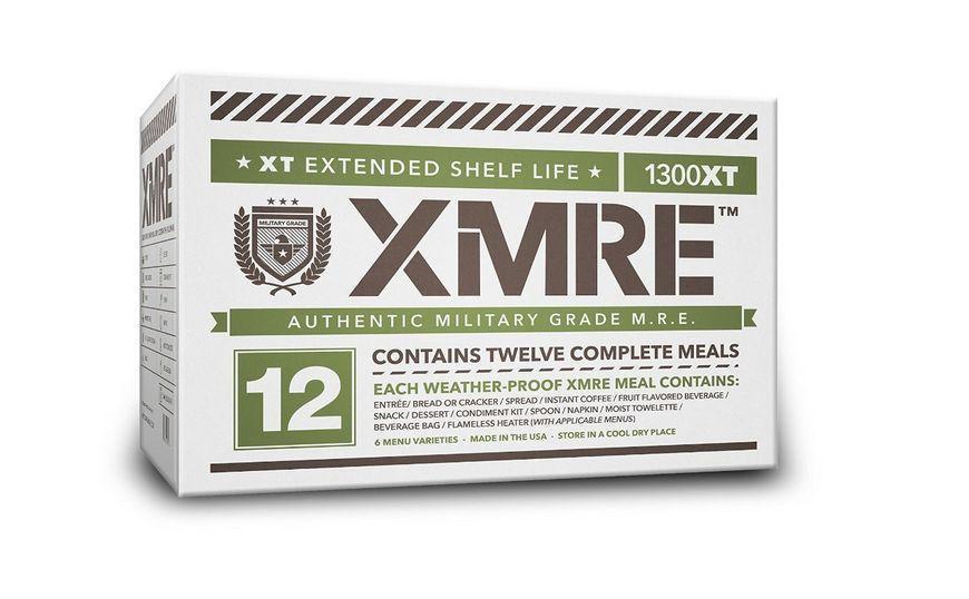 Image of XMRE Meals 1300XT - 12 Case with Heaters (Meal Ready to Eat - Military Grade)