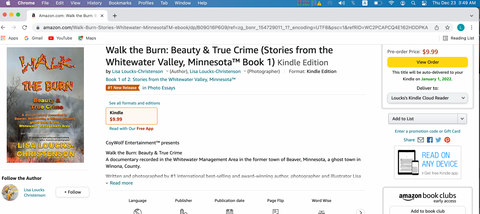 Walk the Burn: Beauty & True Crime is #1 in Amazon's Hot New Releases in Photo Essays