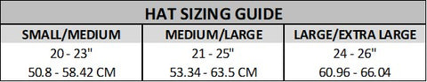 Lilylin Hat Sizing Guide