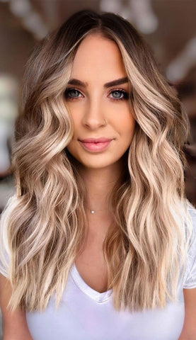 rooted blonde hair colours