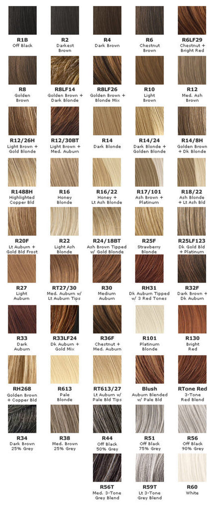 Estetica Wig Color Chart