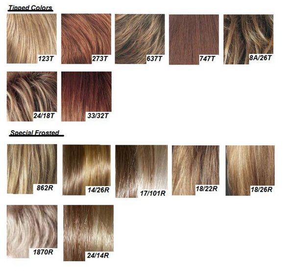 Colour Chart - Revlon Wigs Wig Store