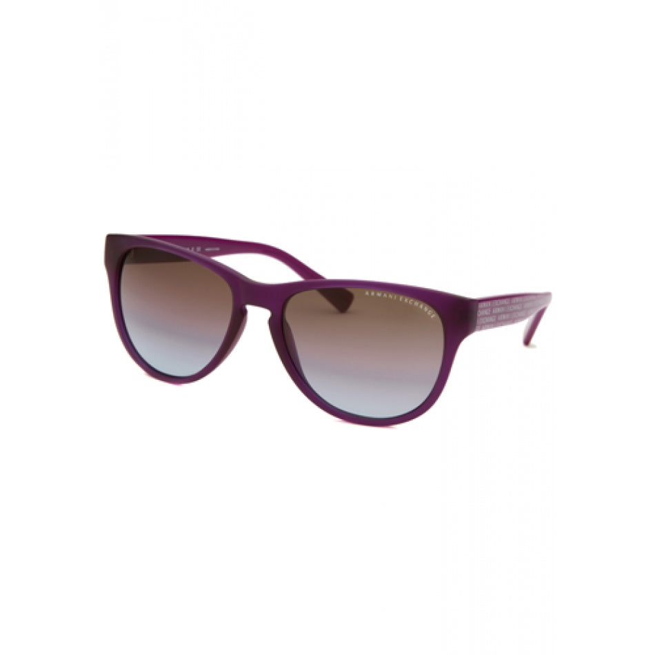 armani exchange purple glasses