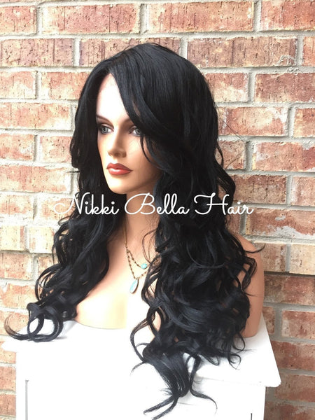 Kase Human Hair Blend Multi Parting Lace Front Wig