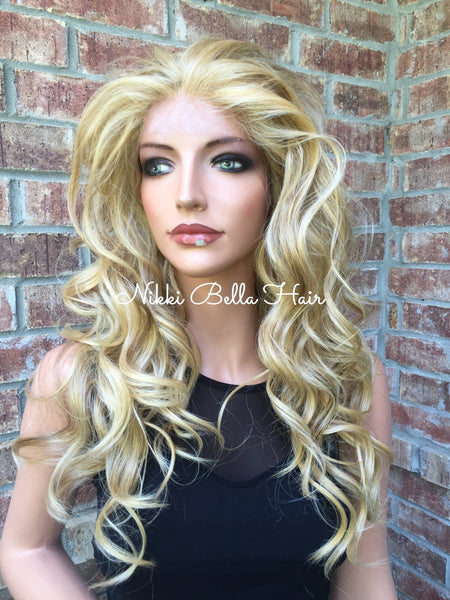 Justice Human Hair Blend Multi Parting Lace Front Wig